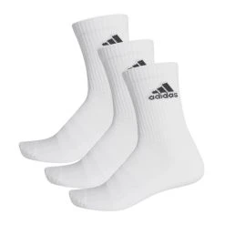 CALCETIN ADIDAS CUSH CRW 3PP BLANCO/BLANCO/NEGR