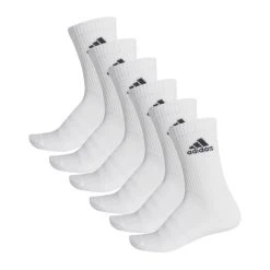 CALCETIN ADIDAS CUSH CRW 6PP BLANCO/BLANCO