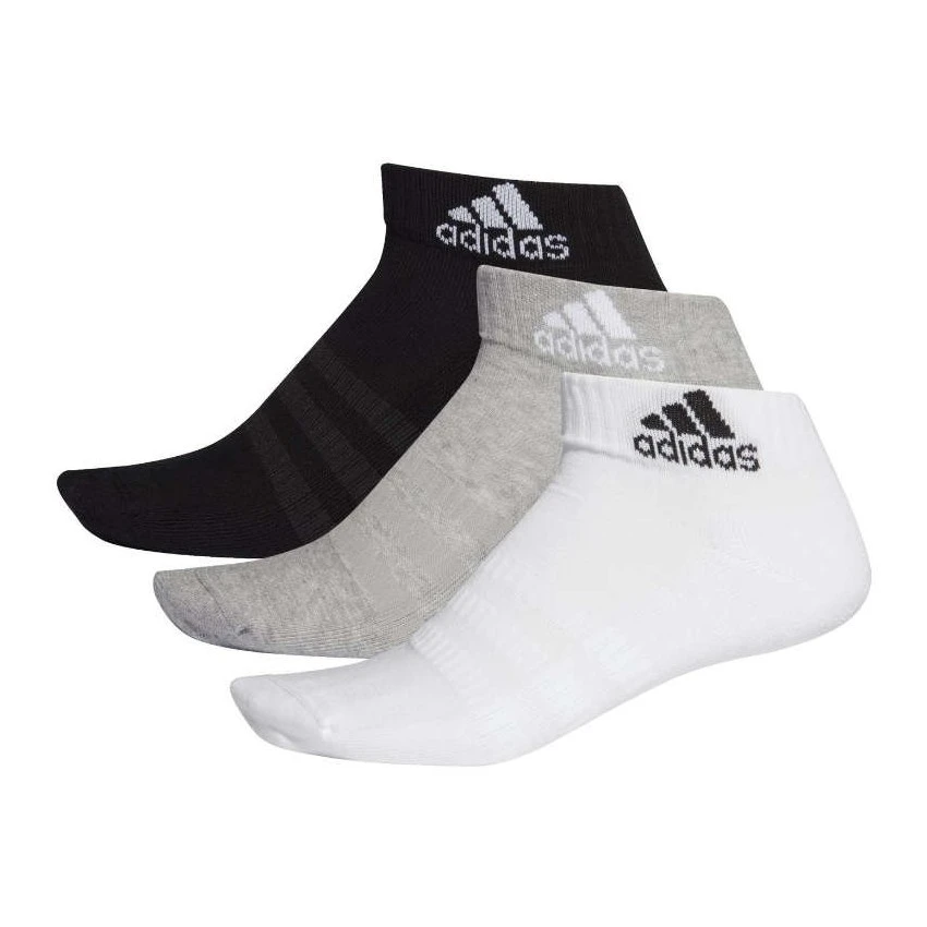 CALCETINES ADIDAS CUSH CRW 3PP NEGRO/GRIS/BLANCO 1 CALCETINES ADIDAS CUSH CRW 3PP NEGRO/GRIS/BLANCO