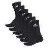 CALCETINES ADIDAS CUSH CRW PACK 6PP NEGROS