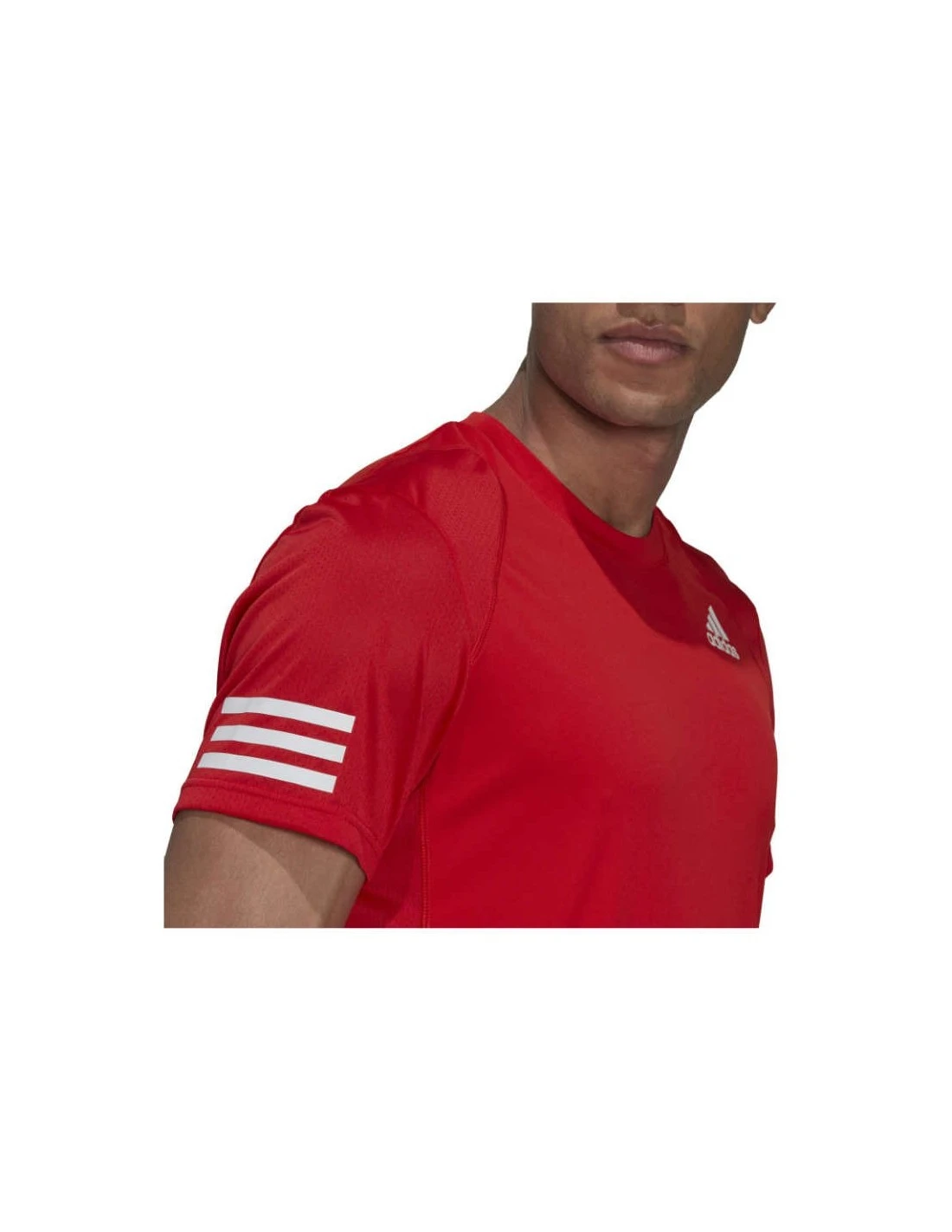 CAMISETA ADIDAS CLUB 3-STRIPE VIVRED/WHITE 4 CAMISETA ADIDAS CLUB 3-STRIPE VIVRED/WHITE - Imagen 4
