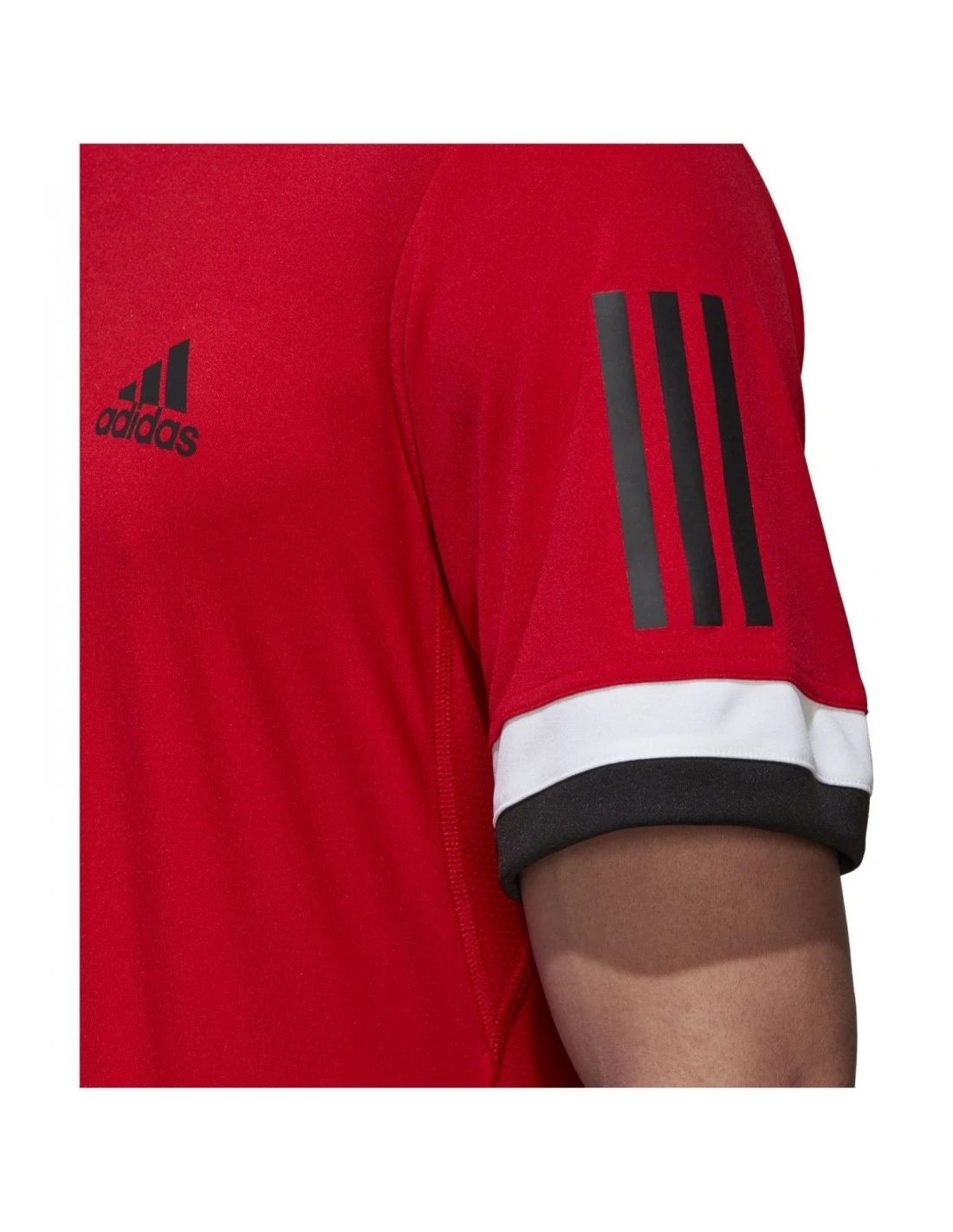 Camiseta Adidas Club 3STR Scarle 6 Camiseta Adidas Club 3STR Scarle - Imagen 6