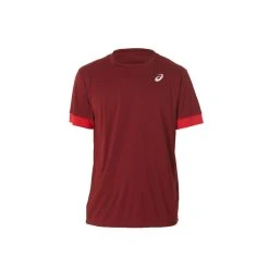 CAMISETA ASICS MEN COURT SS TOP BEET JUICE/CLASSIC RED