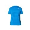 CAMISETA ASICS MEN COURT STRIPE SS TOP DIRECTOR BLUE