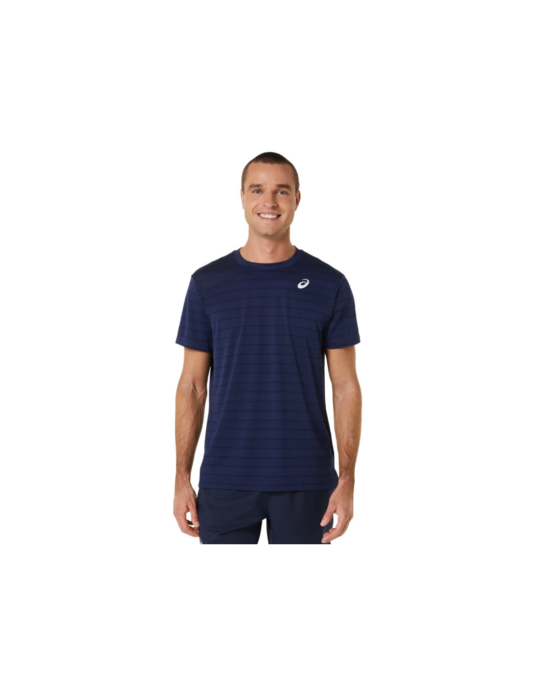 CAMISETA ASICS MEN COURT STRIPE SS TOP MIDNIGHT 2 CAMISETA ASICS MEN COURT STRIPE SS TOP MIDNIGHT - Imagen 2
