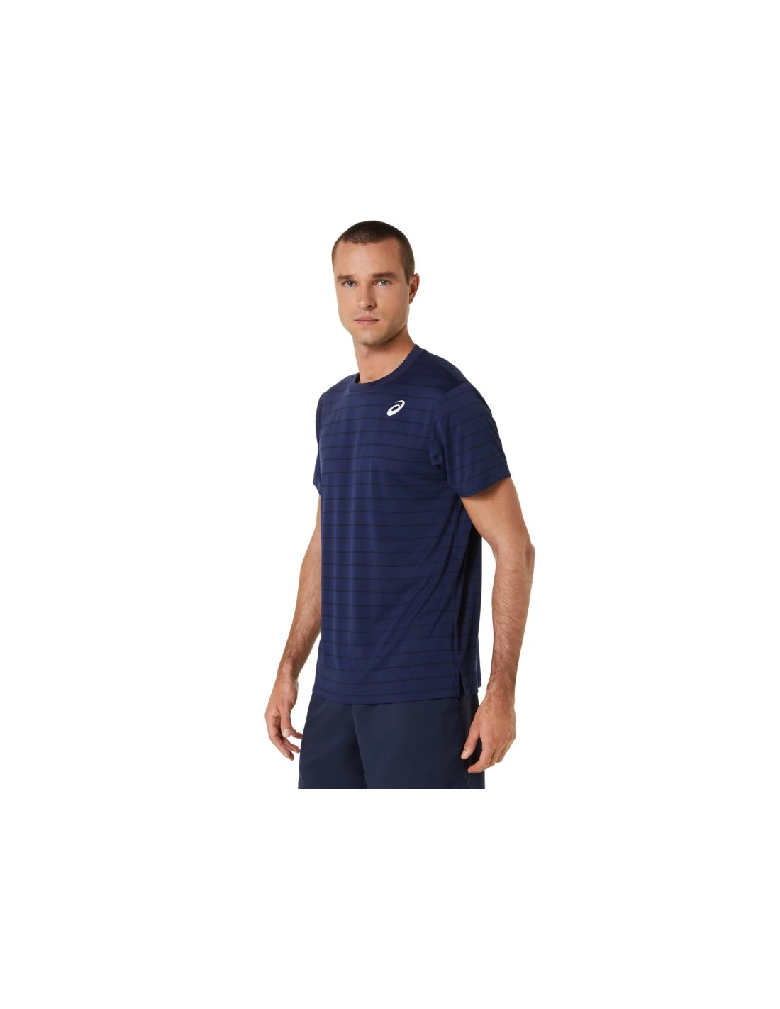 CAMISETA ASICS MEN COURT STRIPE SS TOP MIDNIGHT 4 CAMISETA ASICS MEN COURT STRIPE SS TOP MIDNIGHT - Imagen 4