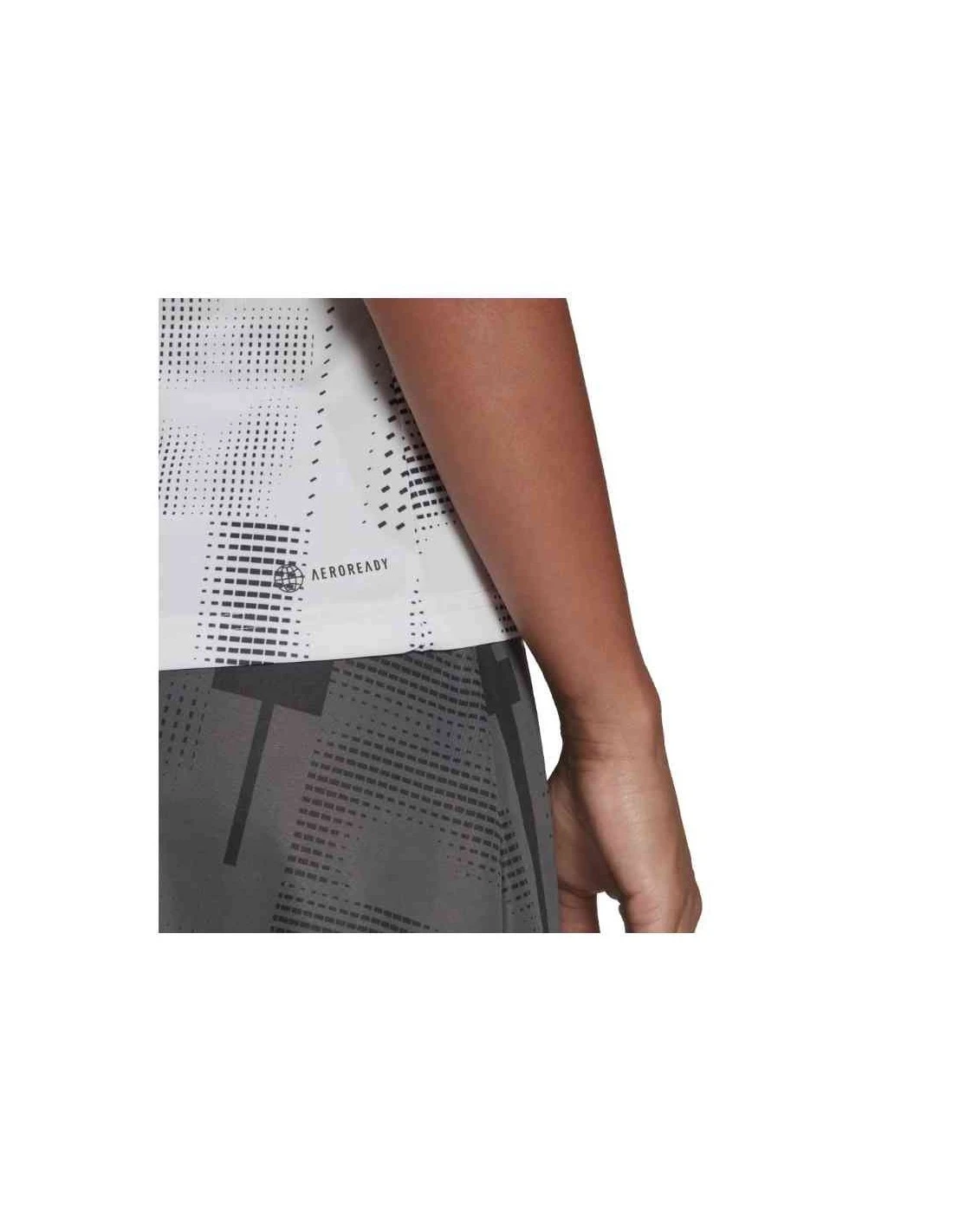 CAMISETA DE TIRANTES ADIDAS CLUB GRAPH WHITE/BLACK 5 CAMISETA DE TIRANTES ADIDAS CLUB GRAPH WHITE/BLACK - Imagen 5