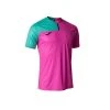 CAMISETA JOMA SMASH ROSA FLUOR VERDE