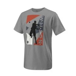 Camiseta Wilson Geo Play Tech Niño Grey