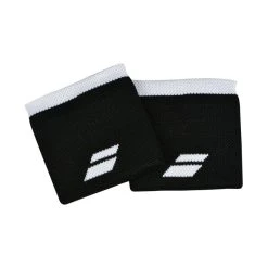 MUÑEQUERA BABOLAT LOGO BLACK/WHITE