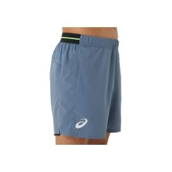 SHORT ASICS MEN MATCH 7IN STEEL BLUE -K-Swiss Comercio short asics men match 7in steel blue 2