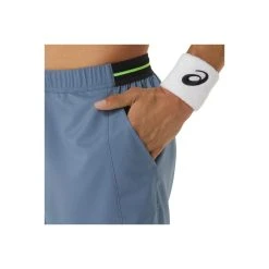 SHORT ASICS MEN MATCH 7IN STEEL BLUE -K-Swiss Comercio short asics men match 7in steel blue 3