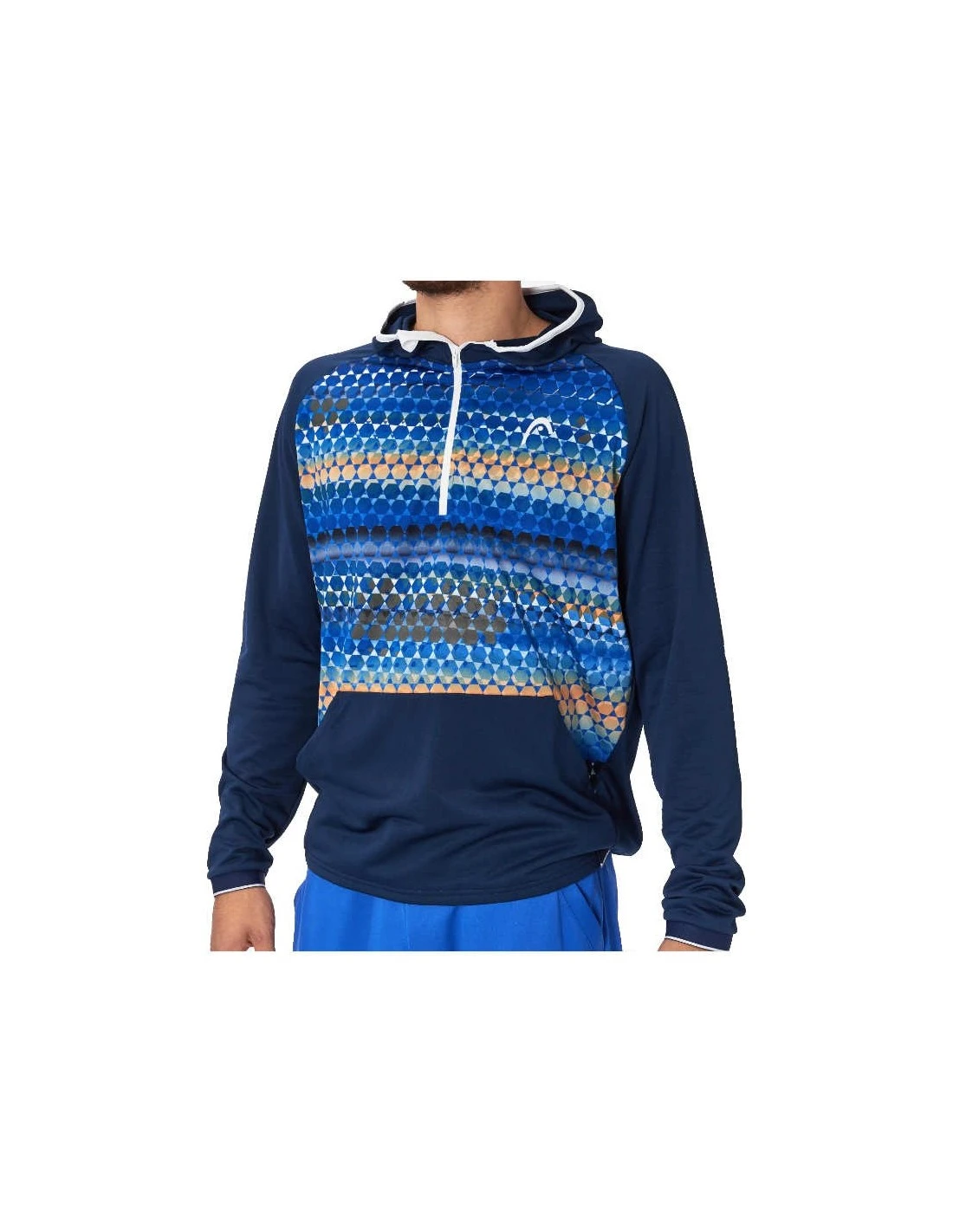 SUDADERA HEAD TOPSPIN DARK BLUE PRINT 2 SUDADERA HEAD TOPSPIN DARK BLUE PRINT - Imagen 2