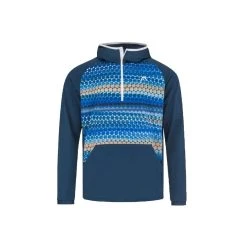 SUDADERA HEAD TOPSPIN DARK BLUE PRINT
