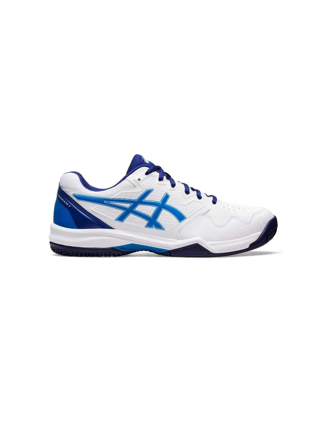 ZAPATILLA ASICS GEL-DEDICATE 7 CLAY WHITE/ELECTRIC BLUE 1 ZAPATILLA ASICS GEL-DEDICATE 7 CLAY WHITE/ELECTRIC BLUE