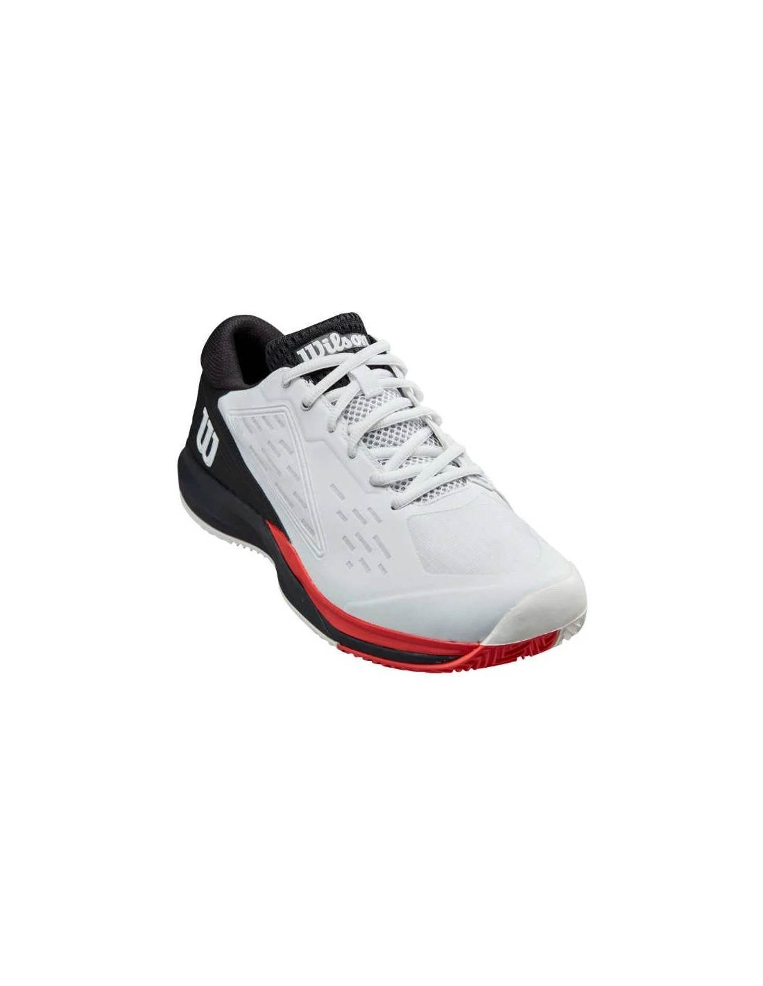 ZAPATILLA WILSON RUSH PRO ACE CLAY Wh/Bk/Poppy Red 3 ZAPATILLA WILSON RUSH PRO ACE CLAY Wh/Bk/Poppy Red - Imagen 3