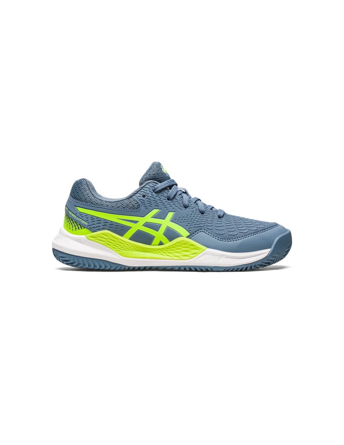 ZAPATILLAS ASICS GEL-RESOLUTION 9 GS CLAY ST BLUE/HAZ GREEN 1 ZAPATILLAS ASICS GEL-RESOLUTION 9 GS CLAY ST BLUE/HAZ GREEN