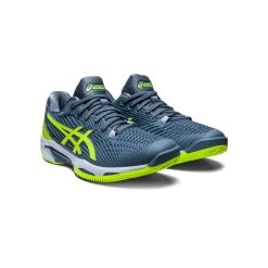 ZAPATILLAS ASICS SOLUTION SPEED FF 2 CLAY STEEL BLUE/HAZARD GREEN -K-Swiss Comercio zapatillas asics solution speed ff 2 clay steel bluehazard green 3